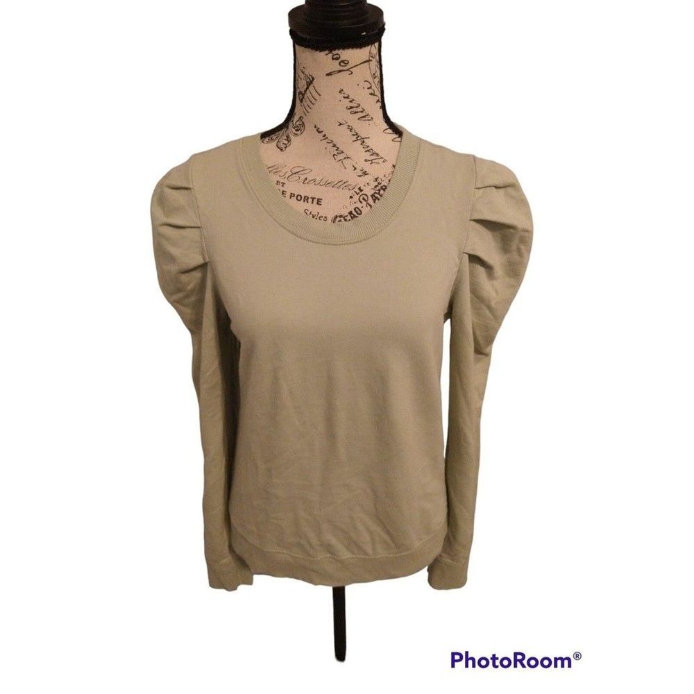 Cloth light green puff sleeve xs top